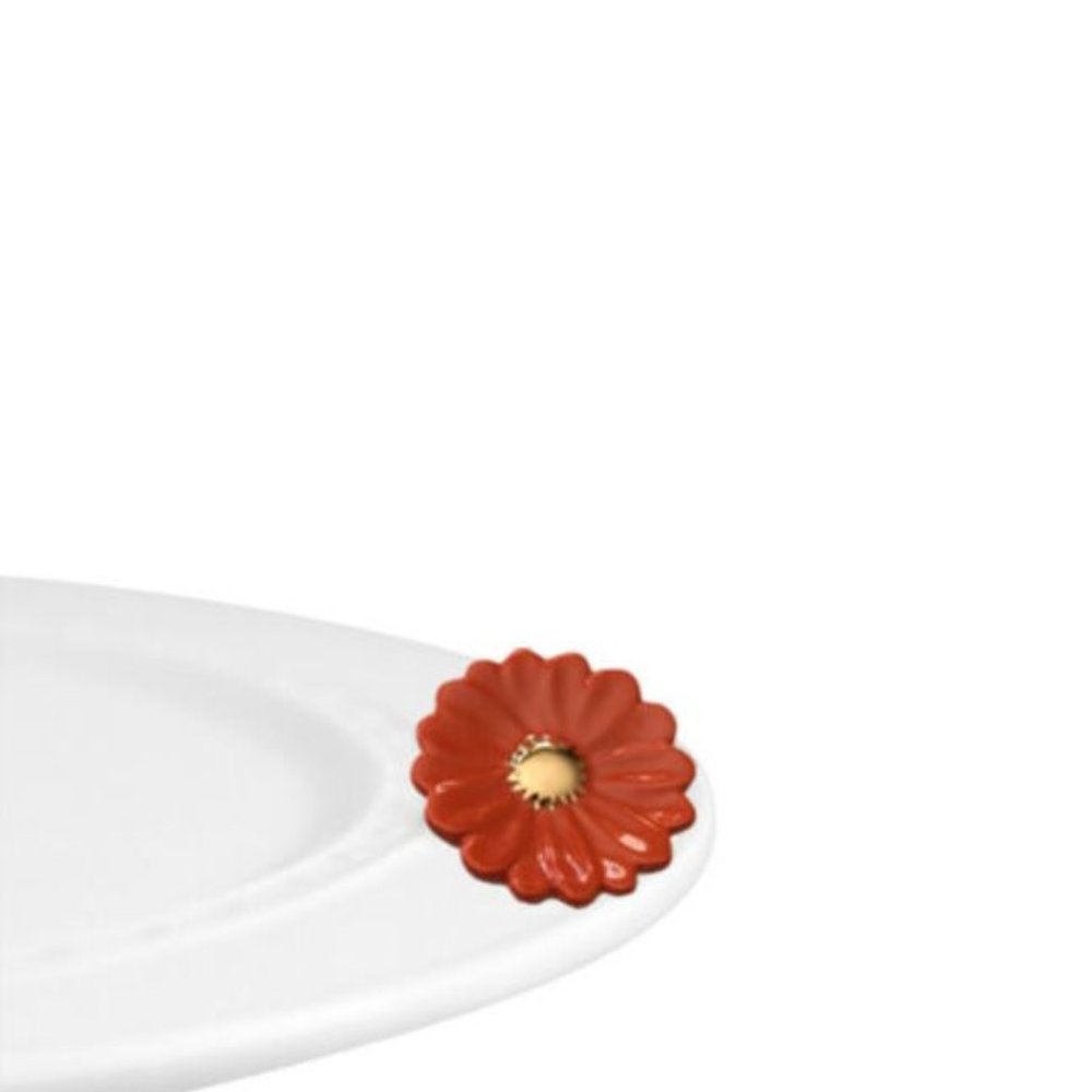 Nora Fleming Limited Edition Flower Power Orange Retired New